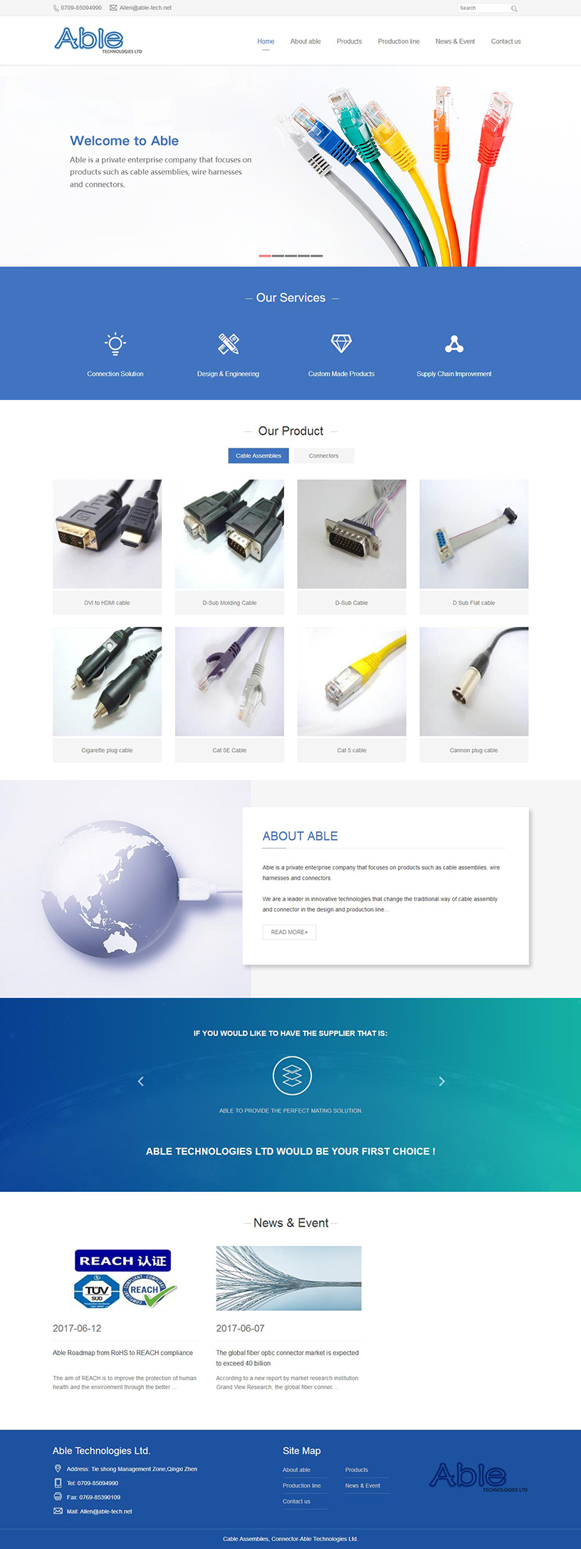 健鑫英文网站首页效果图